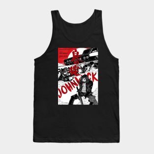 poster John Wick The Golden  Japanese  continental Tank Top